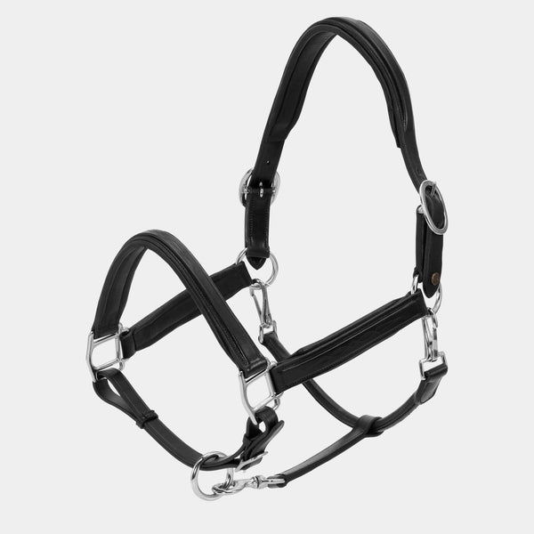 A Equipt Hickstead leather halter - silver