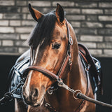 A Equipt Hickstead leather halter - silver