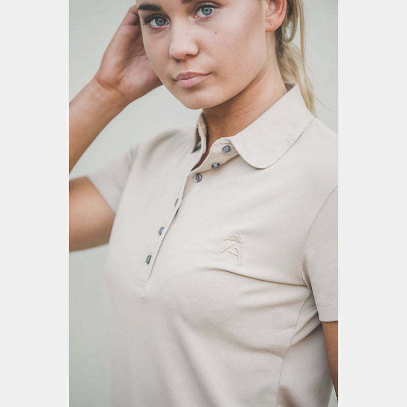 A Equipt Polo T-Shirt W - Beige